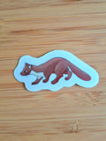 Boommarter transparante sticker