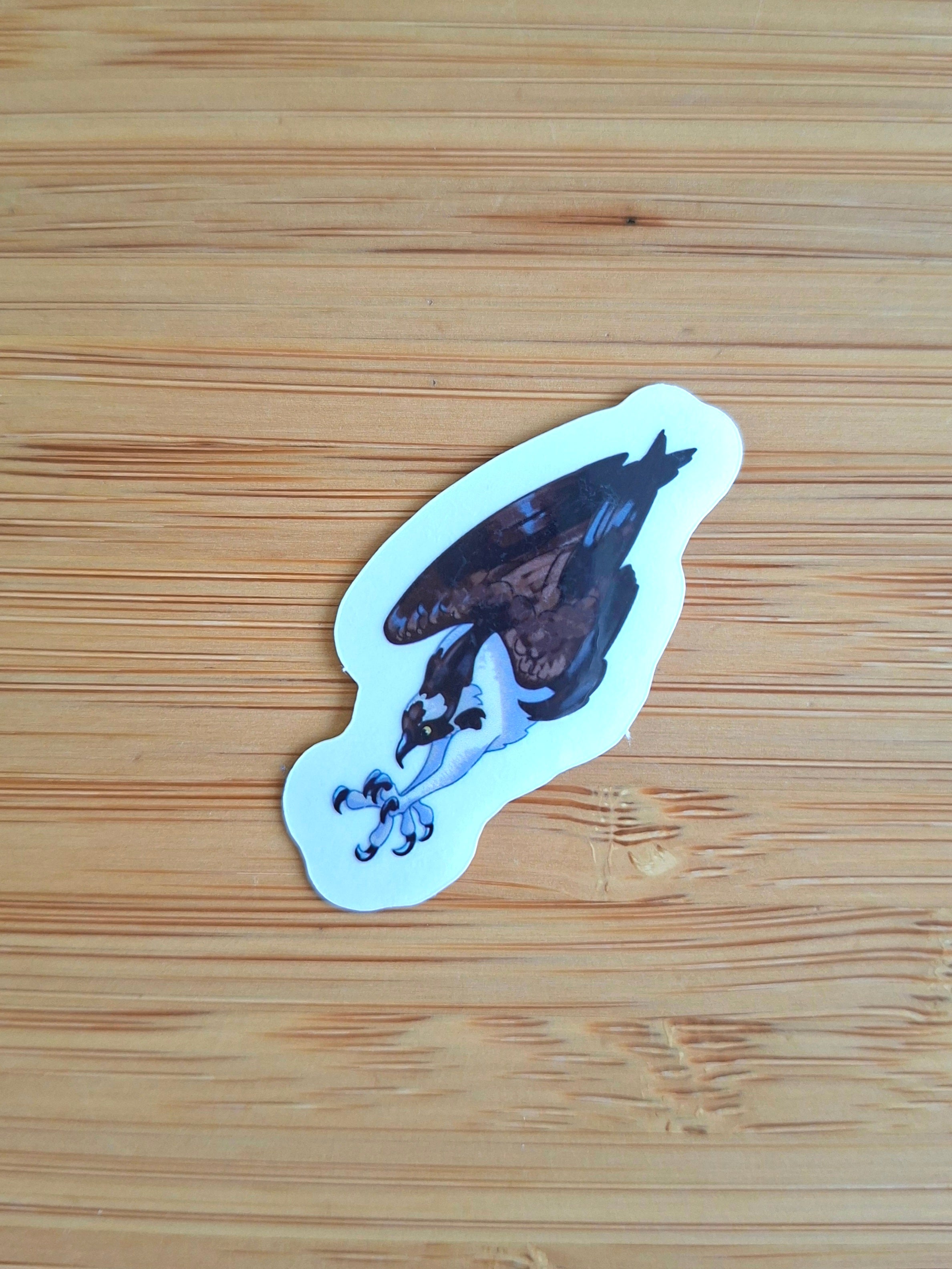Visarend transparante sticker