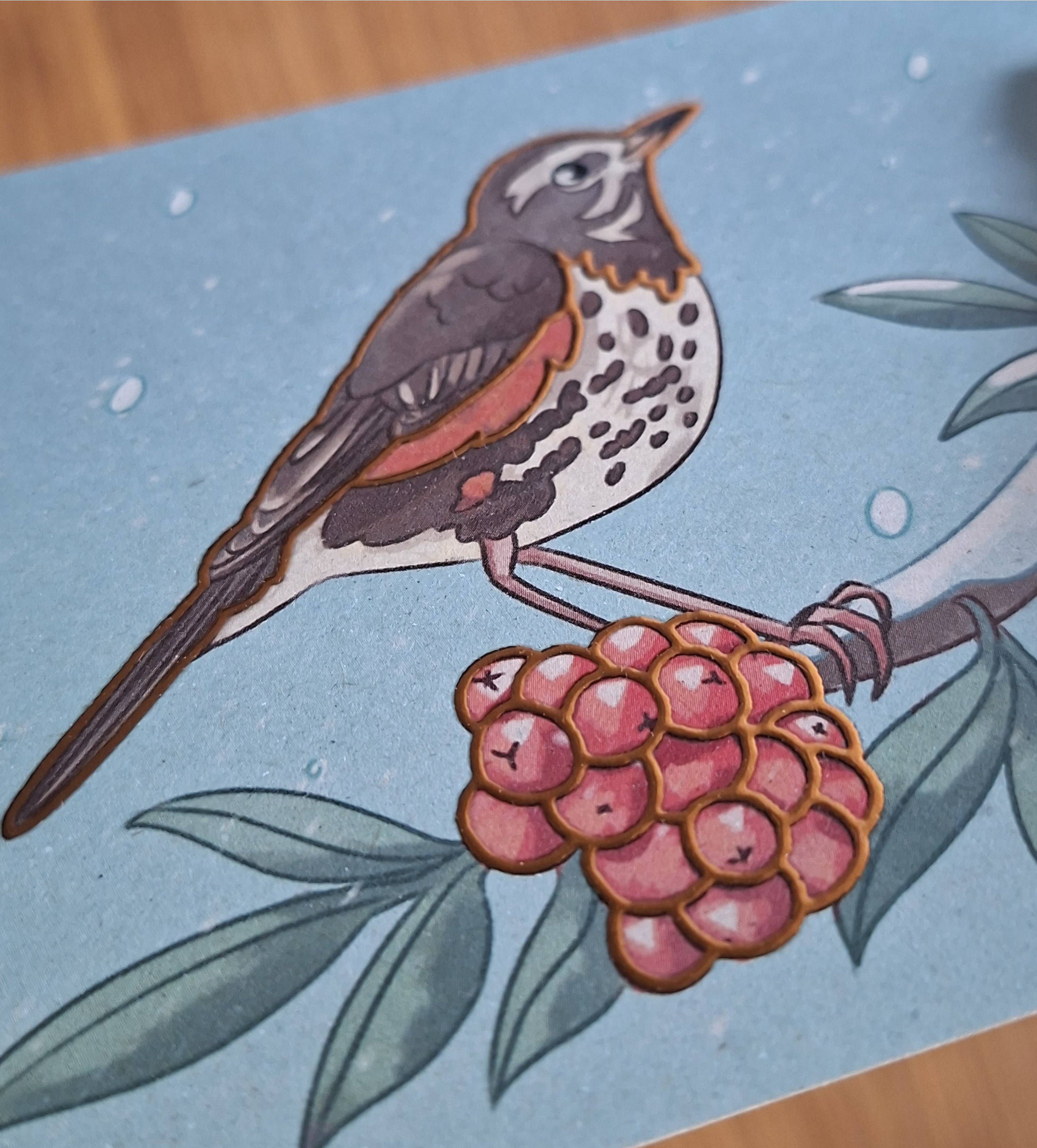 Koperwiek Kerstkaart